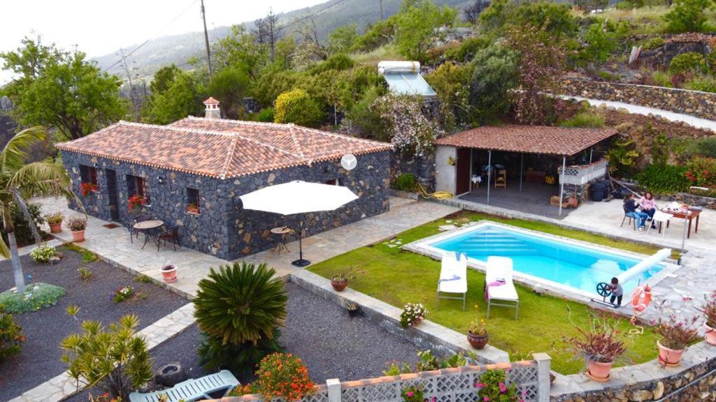 Climatized Pool Free Wifi Casa Rural Las Pareditas Tijarafe Eksteriør bilde