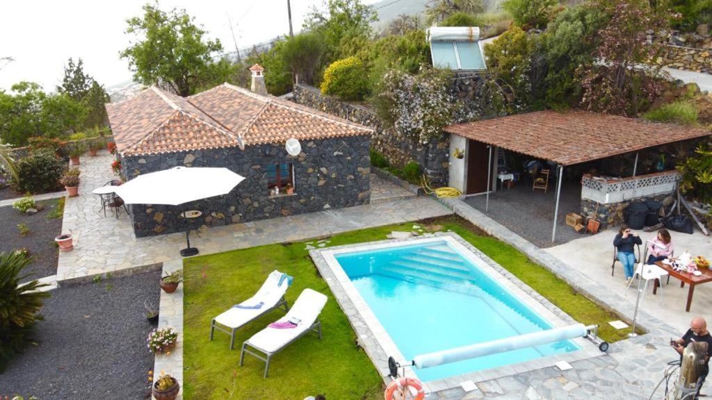 Climatized Pool Free Wifi Casa Rural Las Pareditas Tijarafe Eksteriør bilde
