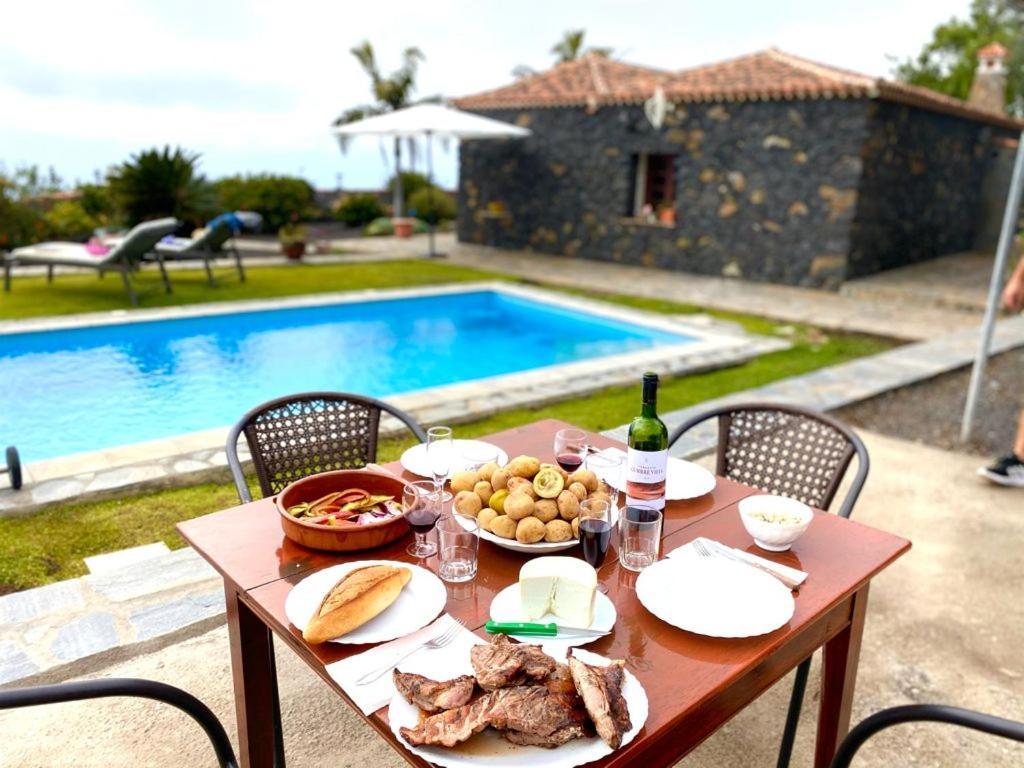 Climatized Pool Free Wifi Casa Rural Las Pareditas Tijarafe Eksteriør bilde