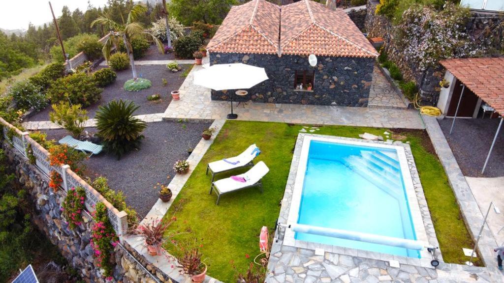 Climatized Pool Free Wifi Casa Rural Las Pareditas Tijarafe Eksteriør bilde